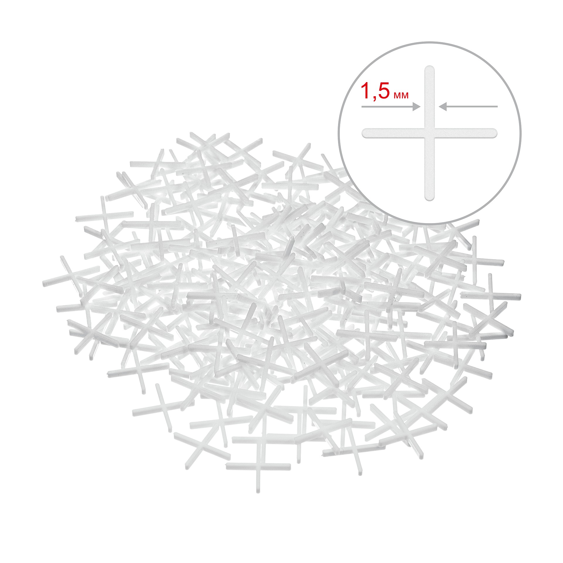 STAYER 1,5 мм, 200 шт, крестики для плитки (3380-1,5)