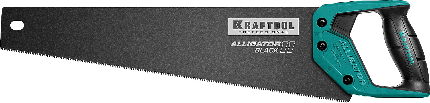 KRAFTOOL Alligator Black 11, 450 мм, ножовка для точного реза (15205-45)