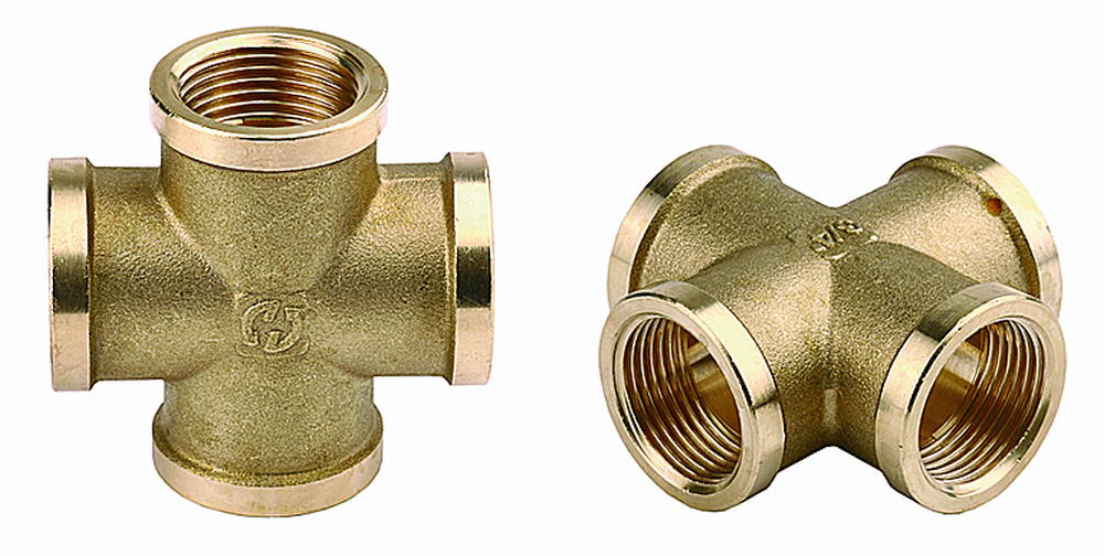 GENERAL FITTINGS внутренняя резьба 1/2″, латунь, крестовина (51049-1/2)