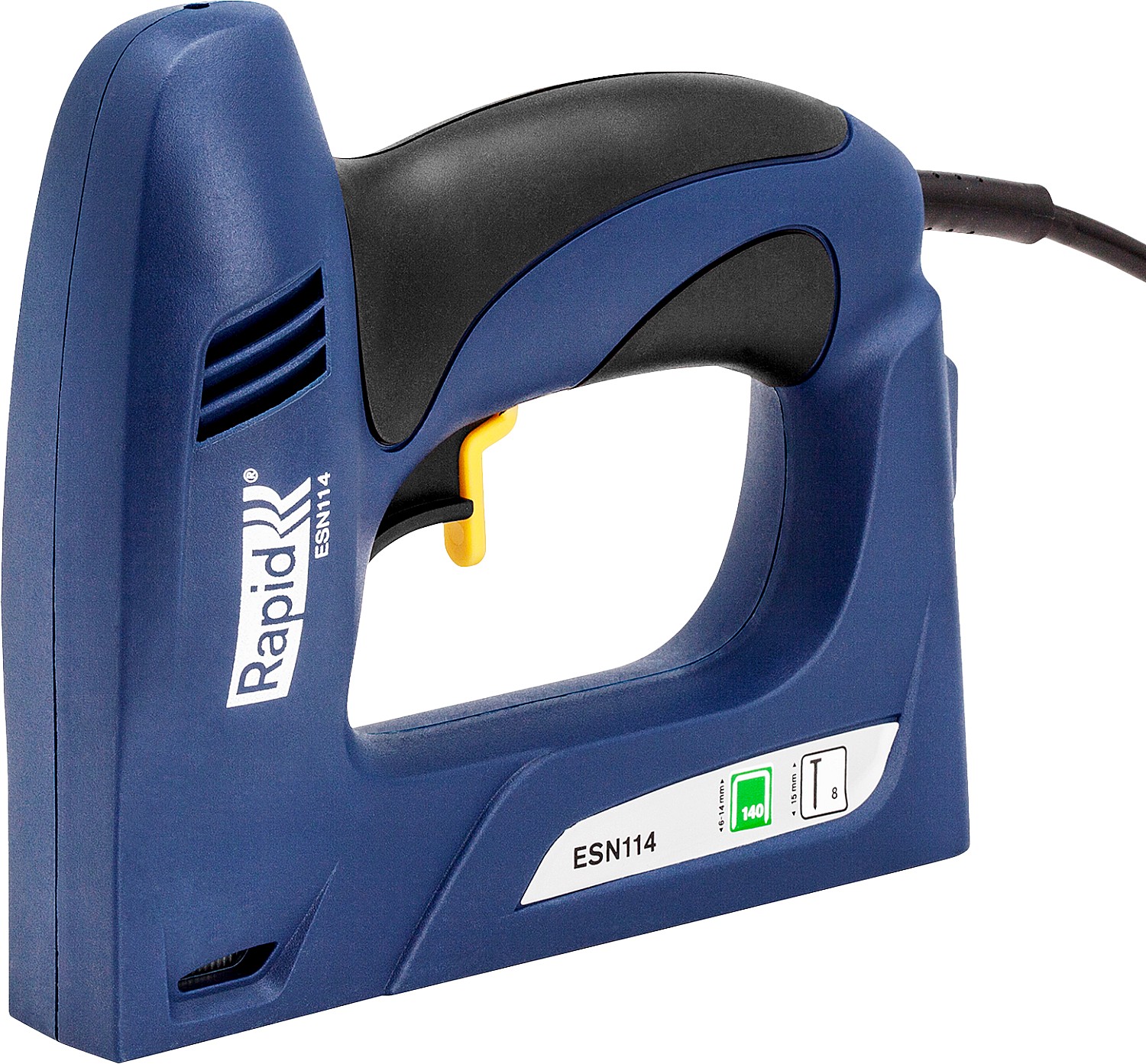 RAPID R:El.Staple Gun ESN114, тип 140 и гвоздей 300, 2-в-1, нейлер-степлер (гвозде/скобозабиватель) электрический для скоб (5000131)