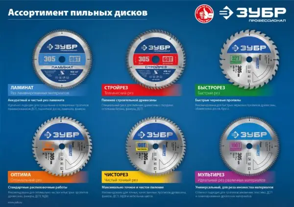 ЗУБР Ламинат 350х50мм 100Т, пильный диск по ламинату, Профессионал (36930-355-25.4-100) — изображение 3