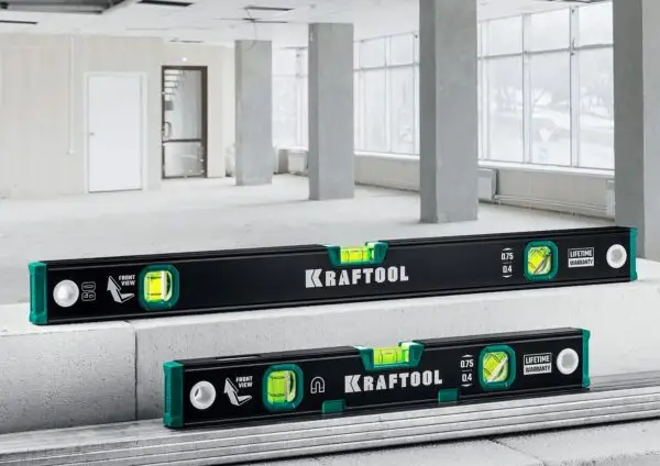 KRAFTOOL 1500 мм, усиленный профиль, с зеркальным глазком, магнитный уровень (34785-150) — изображение 8