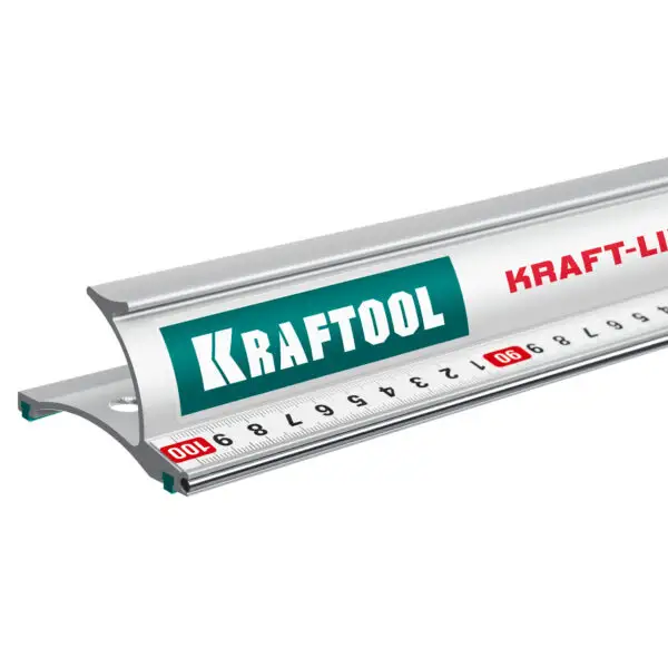 KRAFTOOL KRAFT-LINE, 1.0 м, усиленная алюминиевая линейка со стальной направляющей (34275-100) — изображение 9