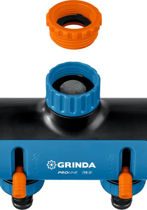 GRINDA TS-2, двухканальный 3/4″ - 1″ с внутренней резьбой, соединитель с внешней резьбой 3/4″ - 1, поливочный распределитель, PROLine (8-426312) — изображение 4