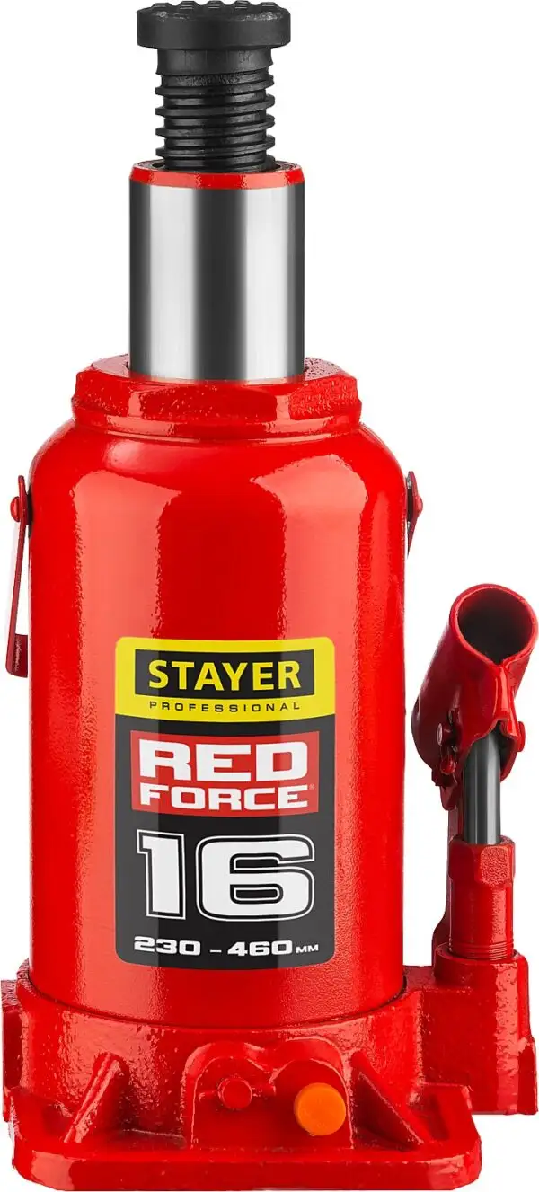STAYER RED FORCE, 16 т, 230 - 460 мм, бутылочный гидравлический домкрат, Professional (43160-16) — изображение 13