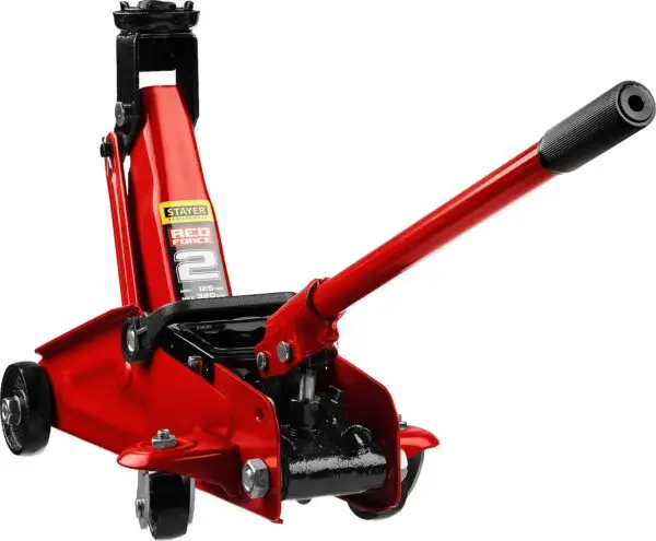 STAYER R-22 RED FORCE, 2 т, 125 - 320 мм, подкатной домкрат для легковых а/м, Professional (43152-2) — изображение 12