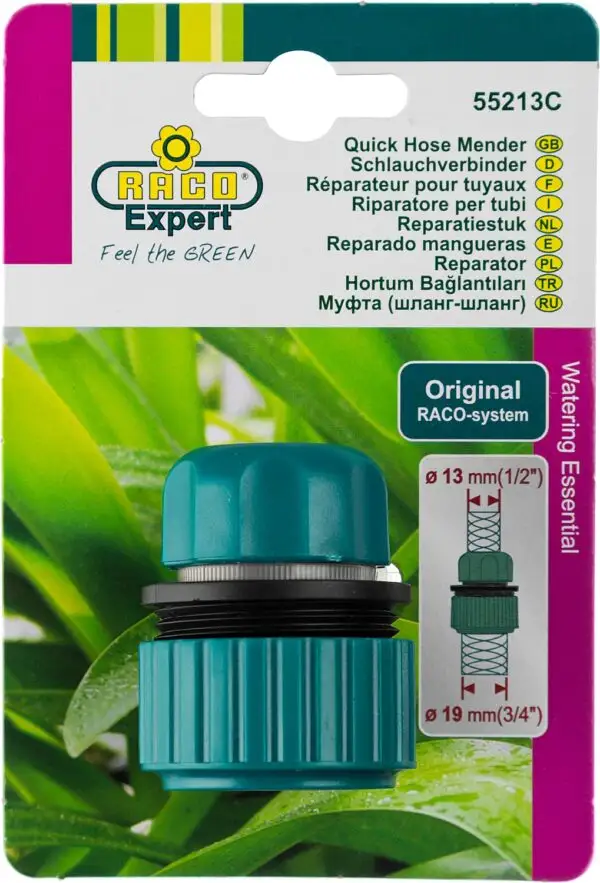 RACO ORIGINAL, 1/2″ x 3/4″, для шланга, из ABS пластика, ремонтная муфта (4250-55213C) — изображение 6