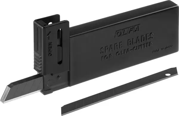 OLFA EXCEL BLACK, 9 х 80 х 0.38 мм, 10 шт, сегментированные лезвия (OL-ABB-10B) — изображение 8