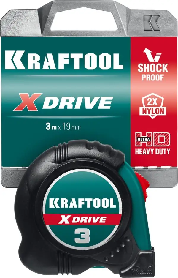 KRAFTOOL X-Drive, 3 м х 19 мм, рулетка (34122-03-19) — изображение 11