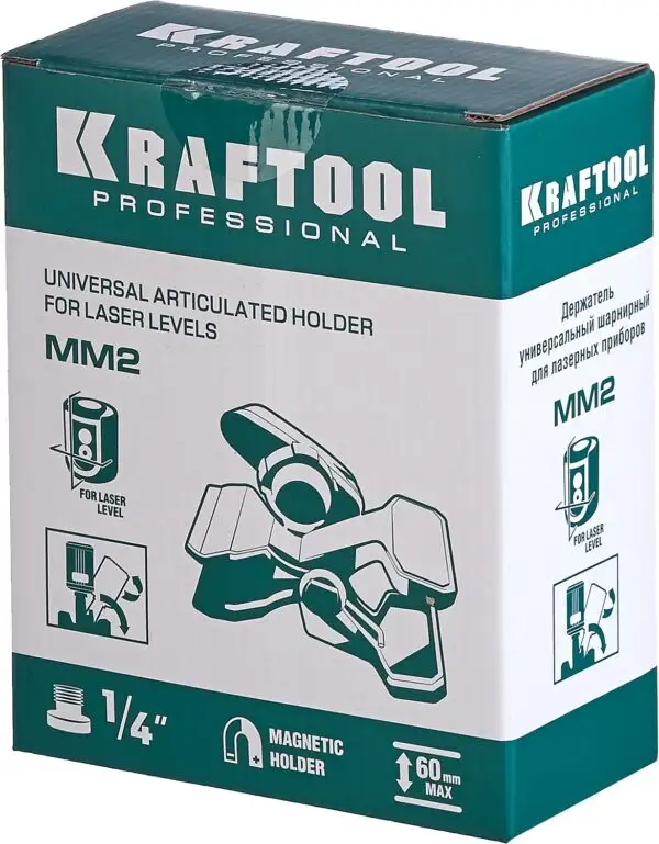 KRAFTOOL ММ2, универсальный шарнирный держатель-клипса (34704) — изображение 11