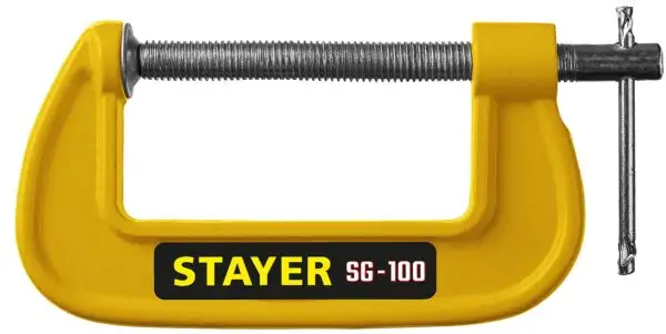 STAYER SG-100, 100 мм, чугунная струбцина G (3215-100) — изображение 3