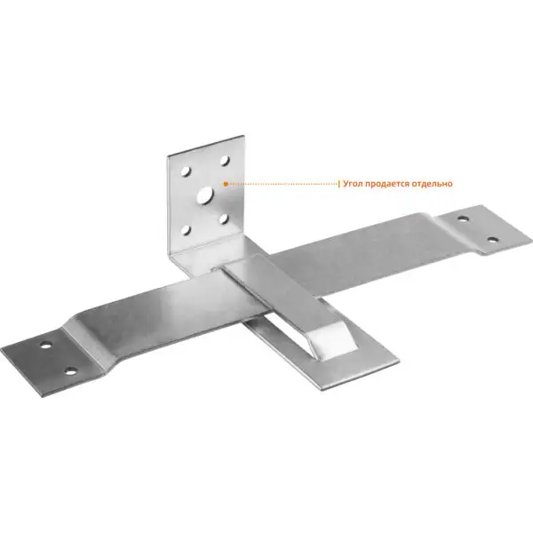 ЗУБР СОС-2.0, 40 x 250 (190) x 2 мм, пластина, скользящая опора для стропил (310166-190) — изображение 6