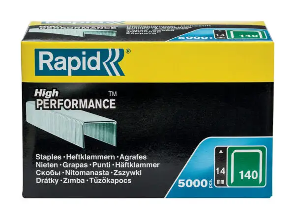 RAPID широкие, тип 140, 14 мм, 5000 шт, супертвердые профессиональные скобы (11915611)